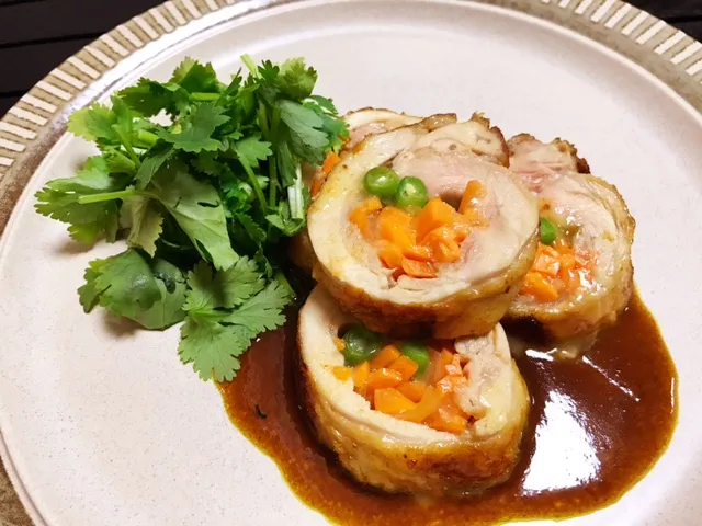 カレー風味のチーズチキンロール|東京デーリーさん