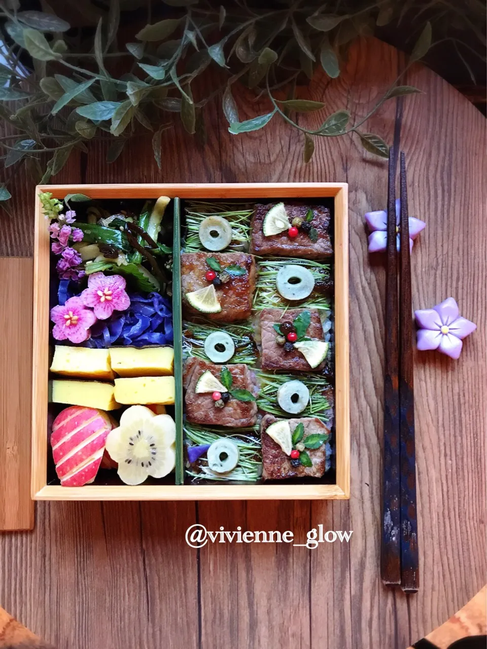 ステーキのっけ弁当|vivienne_glowさん