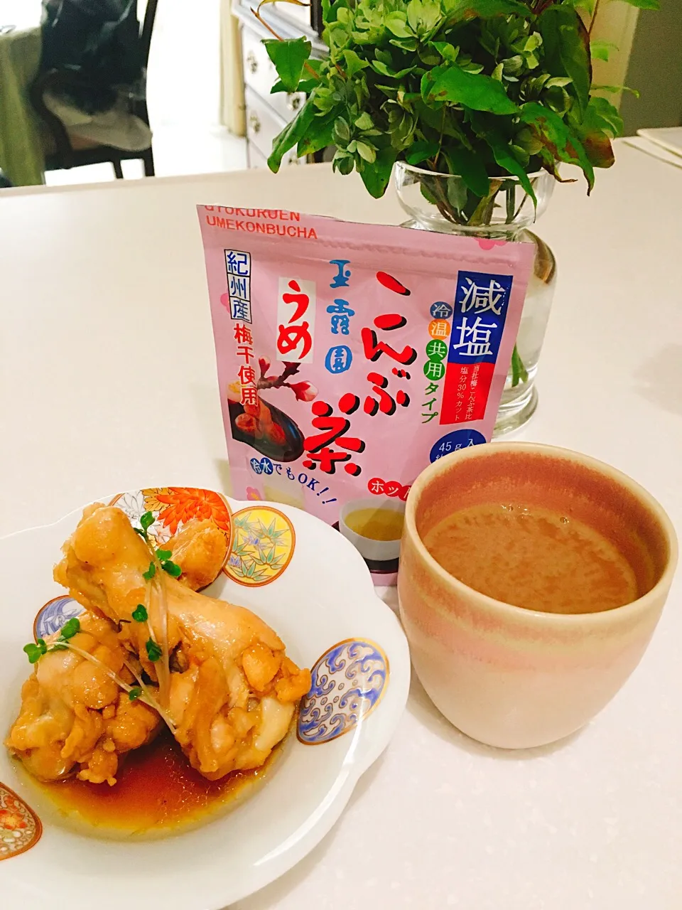 うめこんぶ茶を使って手羽元煮！！|クリスマスローズさん