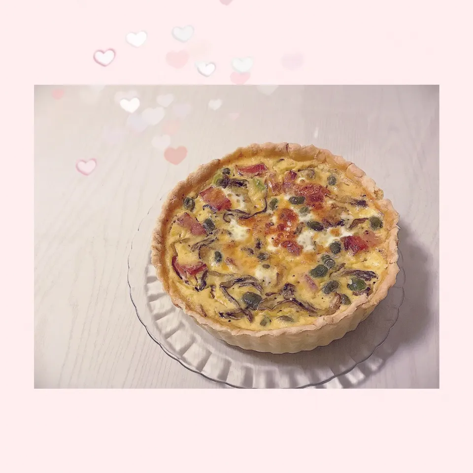 キッシュ💗
#枝豆ベーコンまいたけチーズ|yukas日記(*¨*)さん