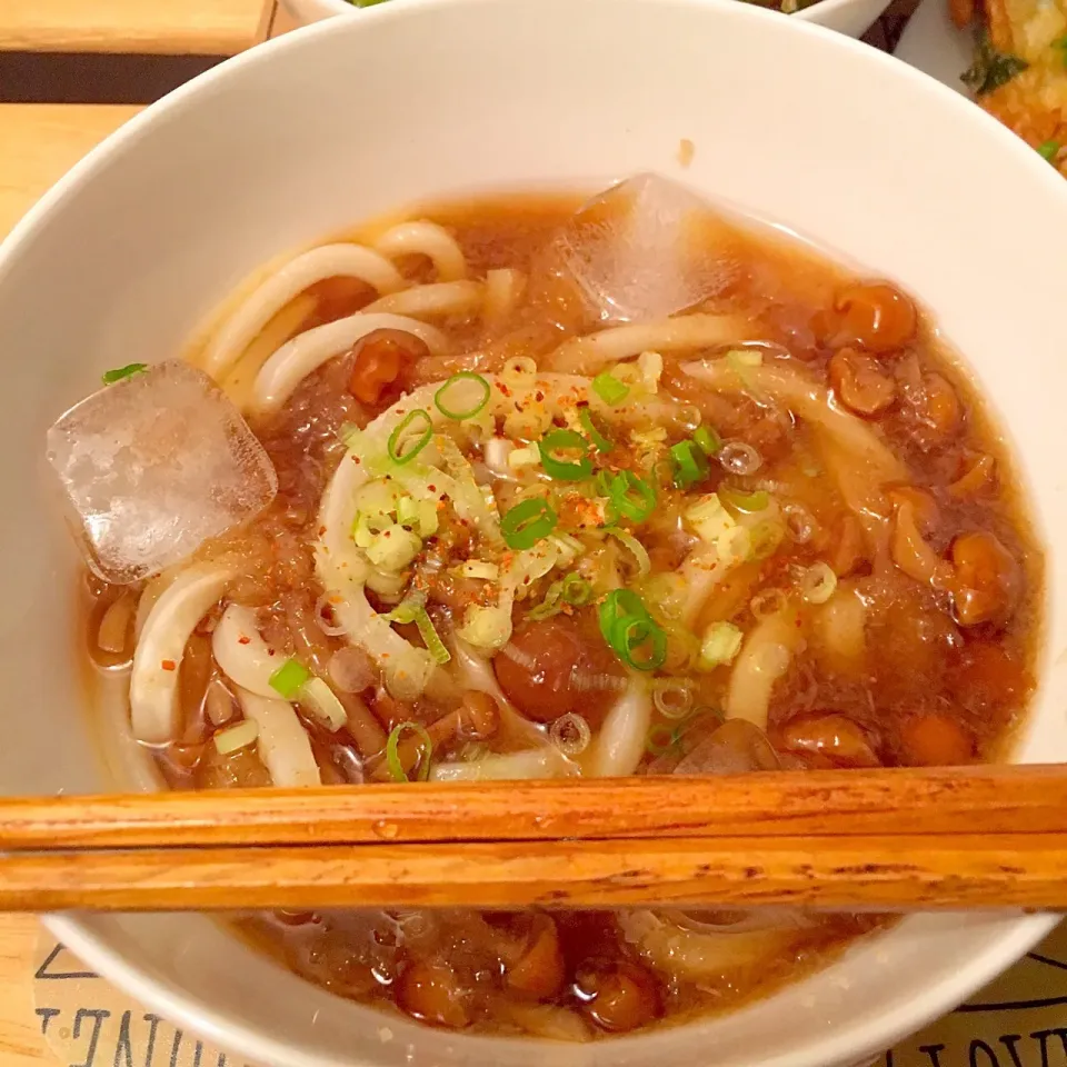 Snapdishの料理写真:冷しなめこ下ろしうどん|yumyum😋さん