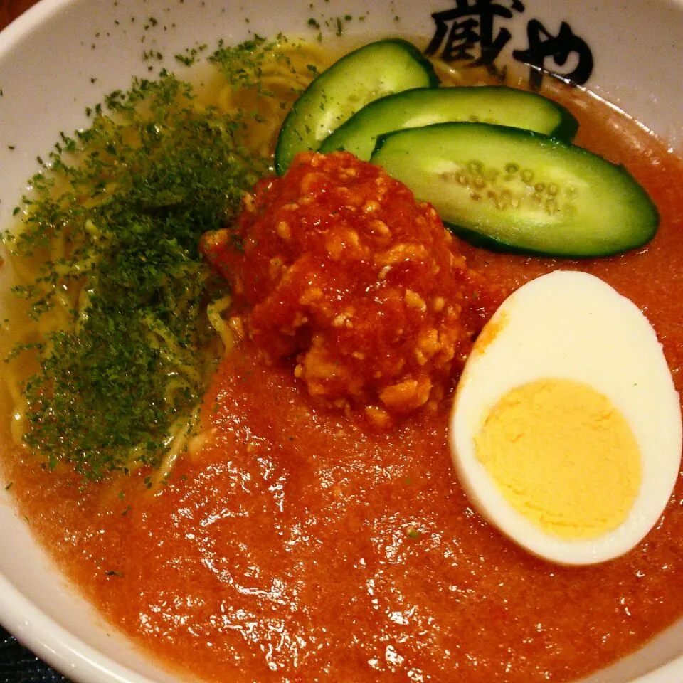 Cold tomato ramen 🍅 冷やしトマト#ラーメン|まめさん