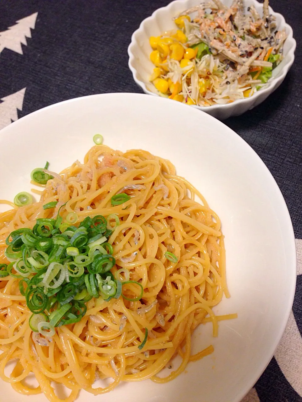 #シラスと明太子の和風パスタ #料理初心者|Uccoさん