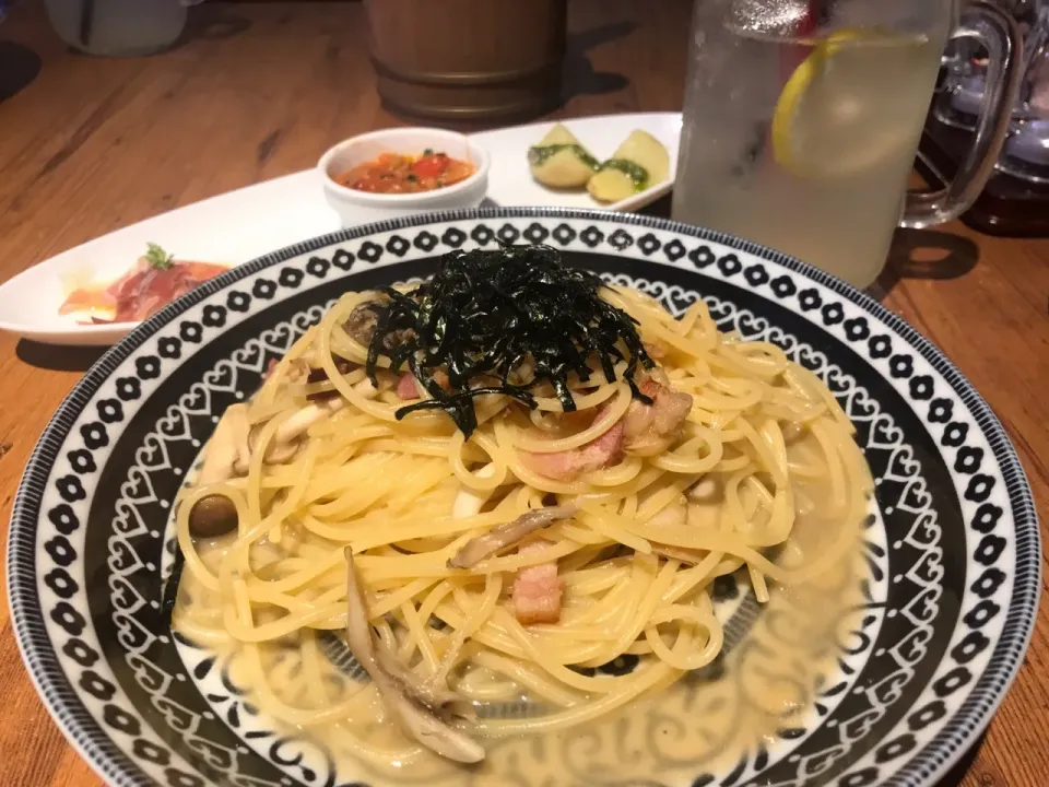 きのことベーコンの和風バター醤油⭐️イタリアンバル パステル|小林美緒さん