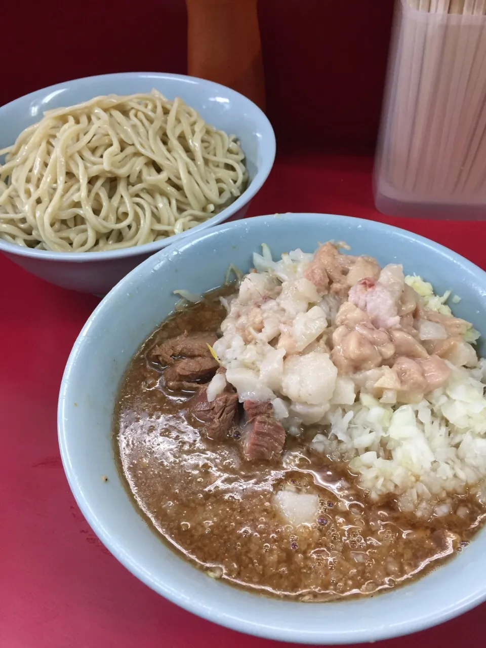 ラーメン二郎中山駅前店でぎょったまつけ麺頂きました🍜
美味しかった😋

コールは、ニンニク、アブラマシマシで🐷|NOMU'S キッチン🍳さん