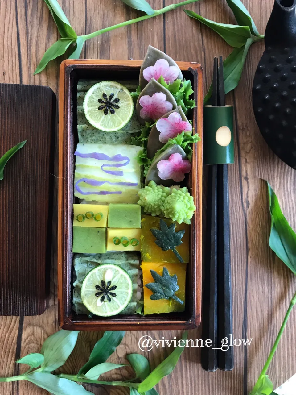 Snapdishの料理写真:ヘルシーグリーン弁当|vivienne_glowさん