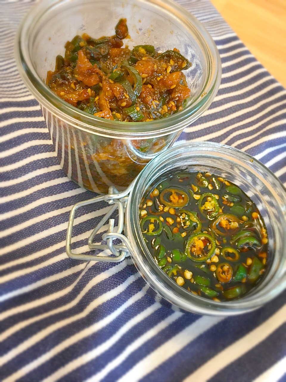 青唐辛子で2品青唐辛子醤油青唐辛子豚味噌 Key Snapdish スナップディッシュ Id 4okppa