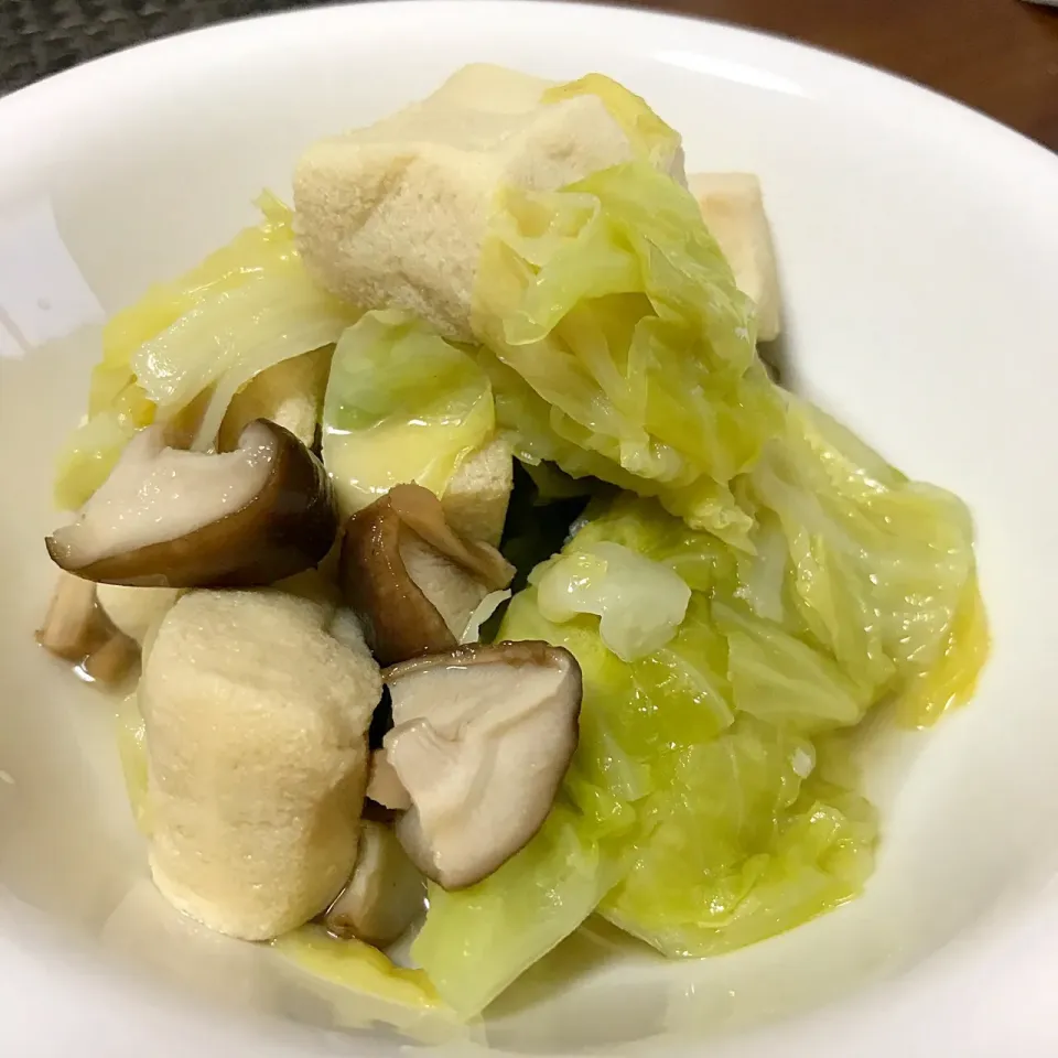 キャベツと高野豆腐の煮物
#晩ごはん #単身赴任飯|Koichi GOGOさん