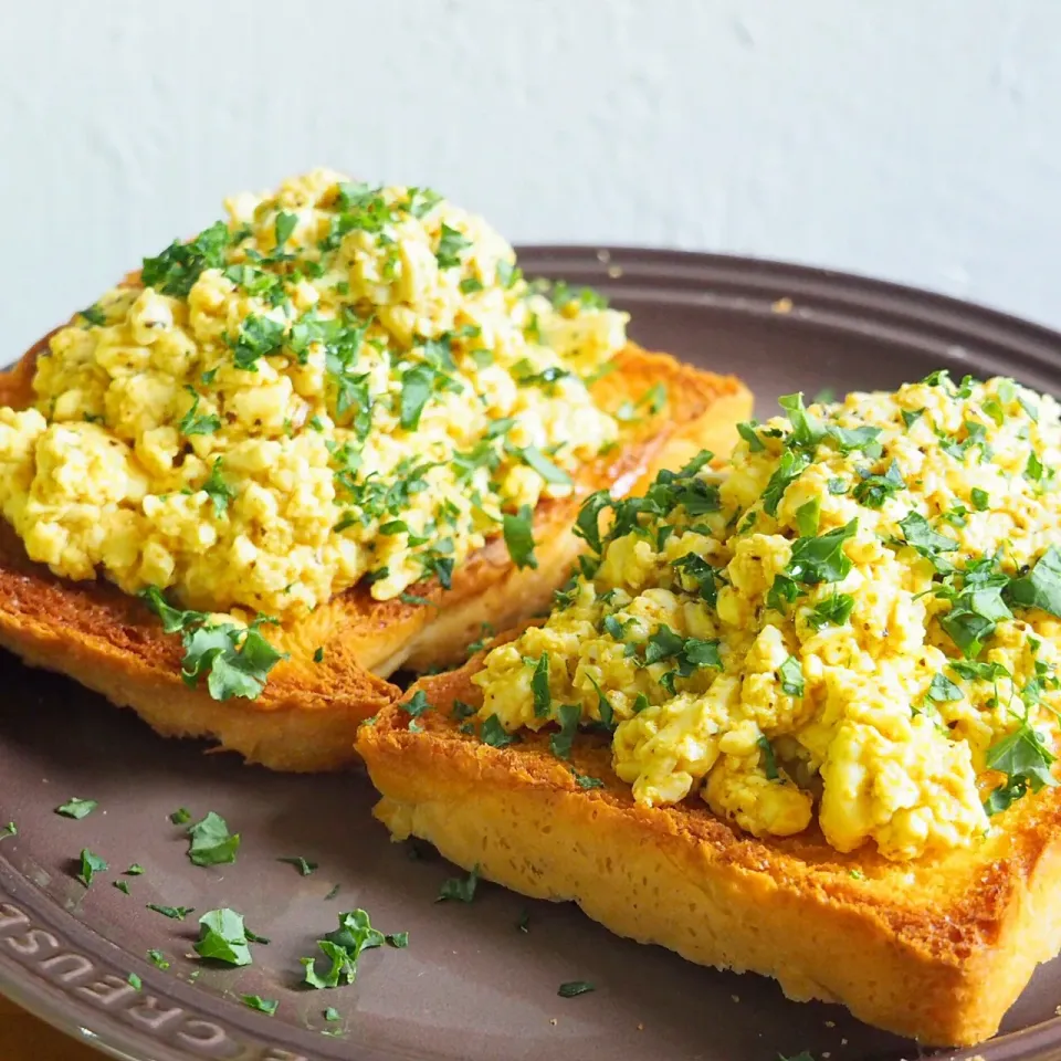 Scrambled tofu toast|Misstyさん