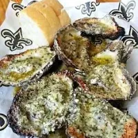 Snapdishの料理写真:•°°•{❤}My #Appetizer of Chařgŕilled Oysterş at Neyows Creole Cafe in New Orleans Louisiana 🎭 #Seafood #Lunch #Café  •°°•{❤}|Alisha GodsglamGirl Matthewsさん