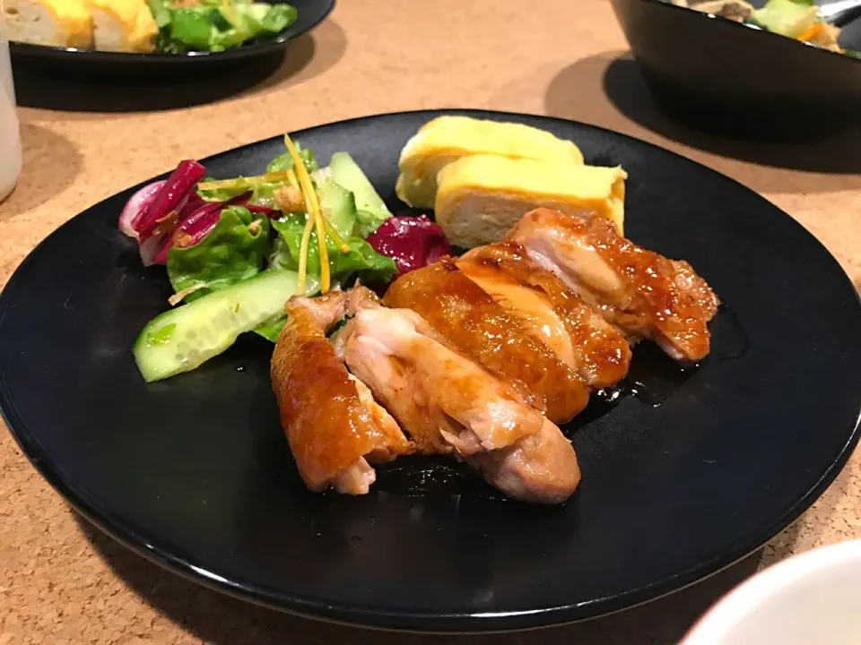 Dutchのお客さまとDinner 🍽
🐓照り焼き/青梗菜おひたし/蒟蒻ごろ煮/大根とわかめの味噌汁/揚げ出し豆腐|女神さん