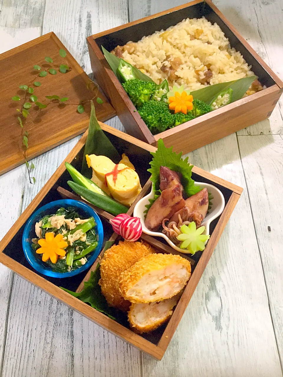 鳥飯弁当
自家製海老カツ入り〜〜(⌯˃̶᷄ ⁻̫ ˂̶᷄⌯)♡|Mayumi Konishiさん