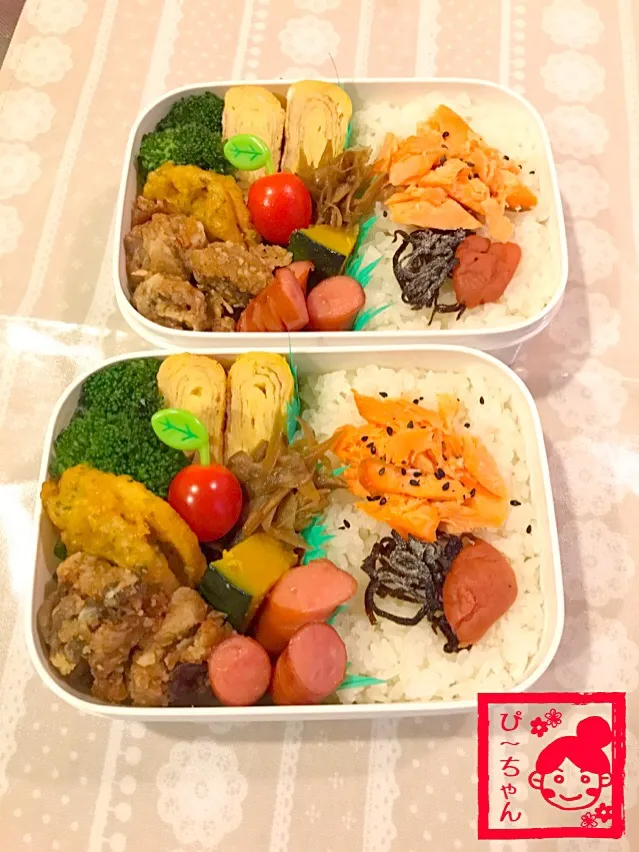 姉妹☆高校生弁当😊381日目と60日目|☆ぴ〜ちゃん☆さん