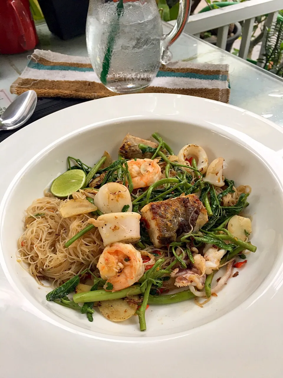 Water minosa fried with noodle (seafood)|Madam Chuoさん