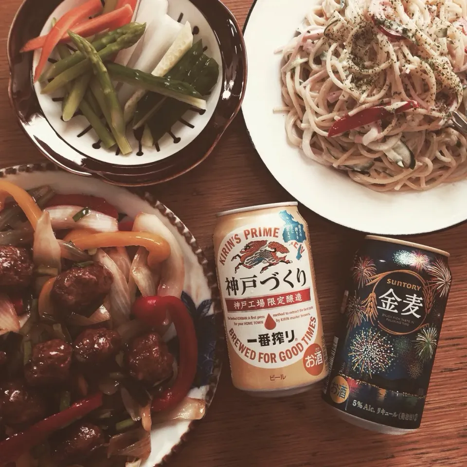 肉だんごとビール🍻|Imanaka Yukikoさん