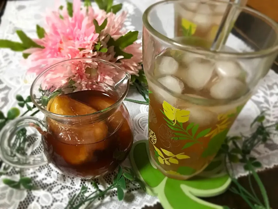 Snapdishの料理写真:ワインタップリのイチジクのコンポ〰トからのイチジクソ〰ダ🍹|noeさん