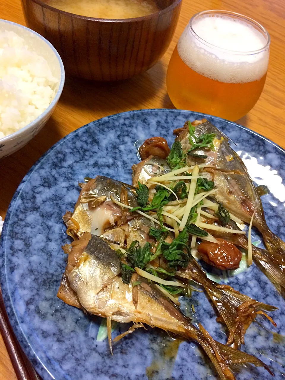 釣り人料理『鯵の梅煮』|風流料理人さん