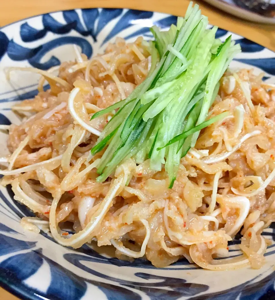 ミミガーの味噌キムチ和え|沖縄「ピロピロ」ライフさん