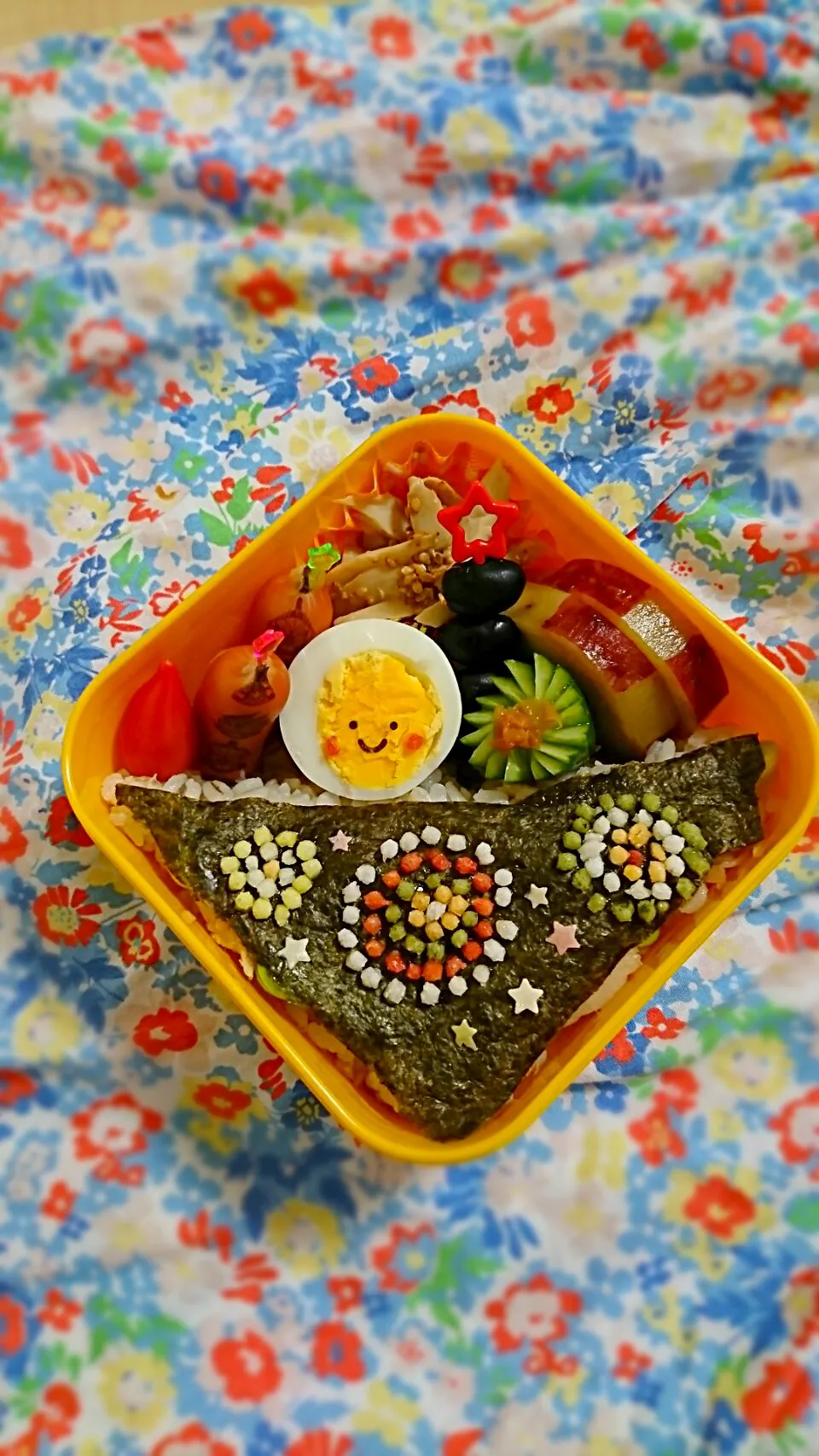 花火弁当 #花火 #夏休み #幼稚園弁当 #まごわやさしい|Namidarmさん