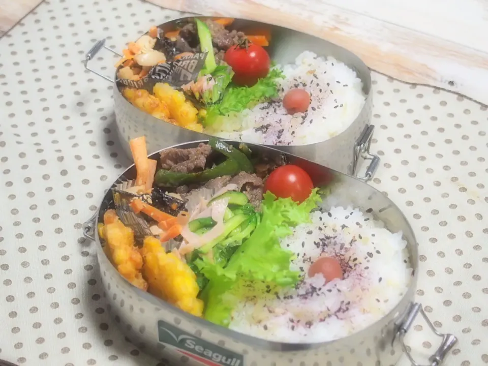 Snapdishの料理写真:#お弁当 #パパ弁当 #娘弁当 #女子高生弁当 #あーるママレシピ #たっきーママレシピ|nana*さん