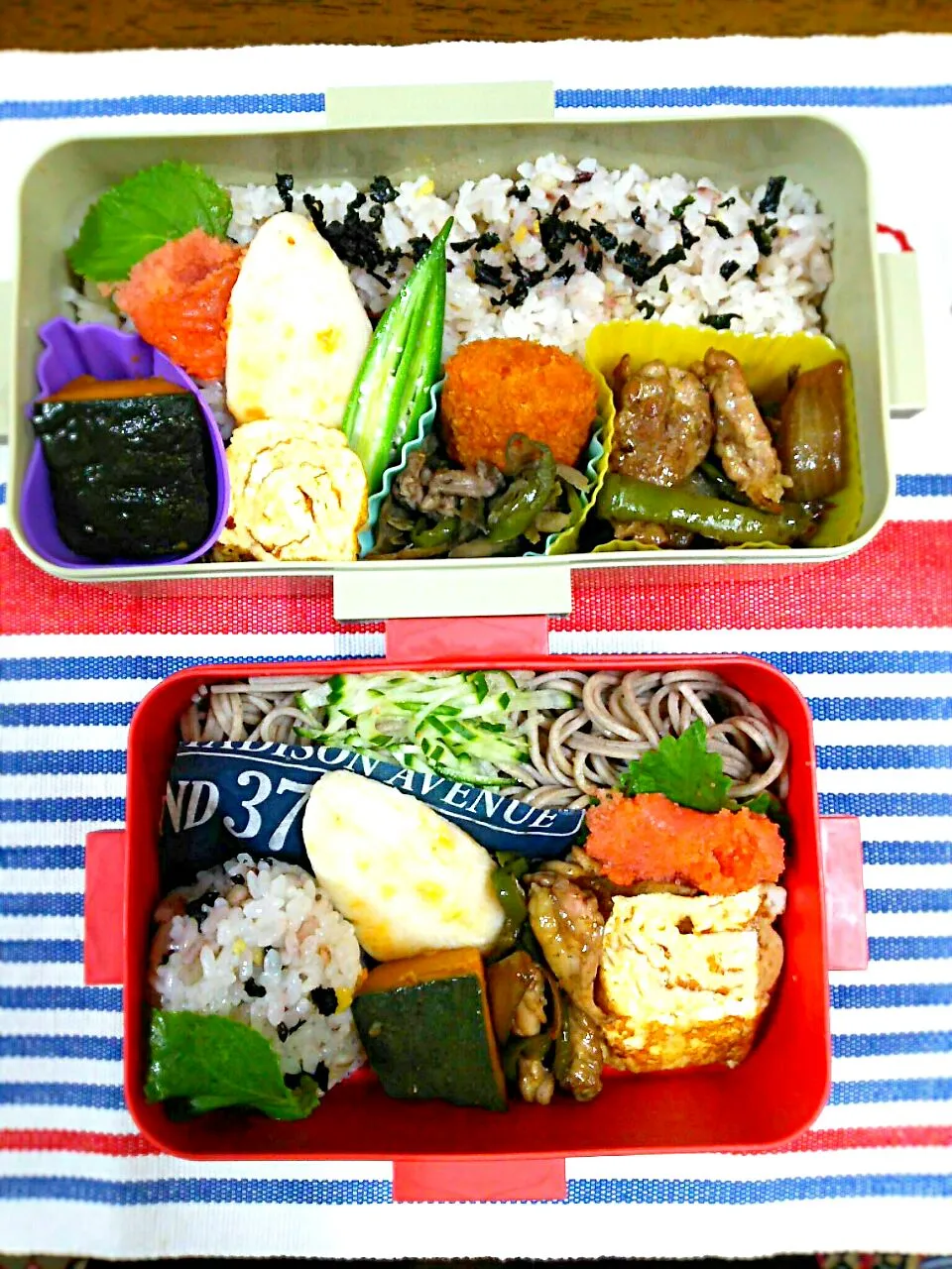 Snapdishの料理写真:旦那、娘弁当🍱|miimiさん