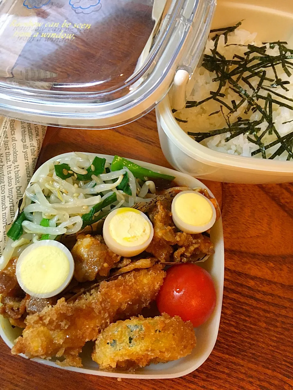 ある材料でビビンバっぽいお弁当😋|ききさん