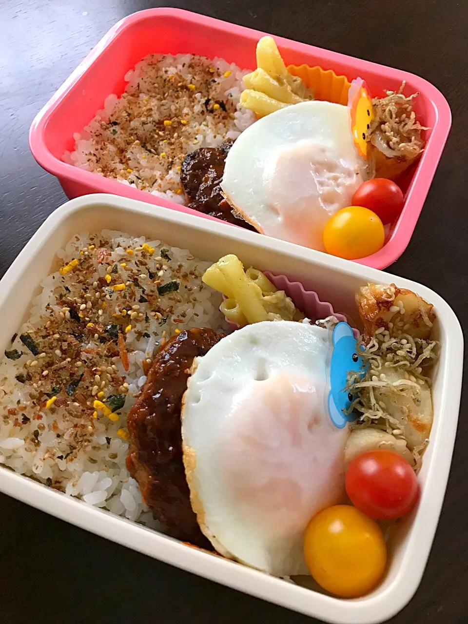 目玉焼きハンバーグ弁当🍳|kiicoさん