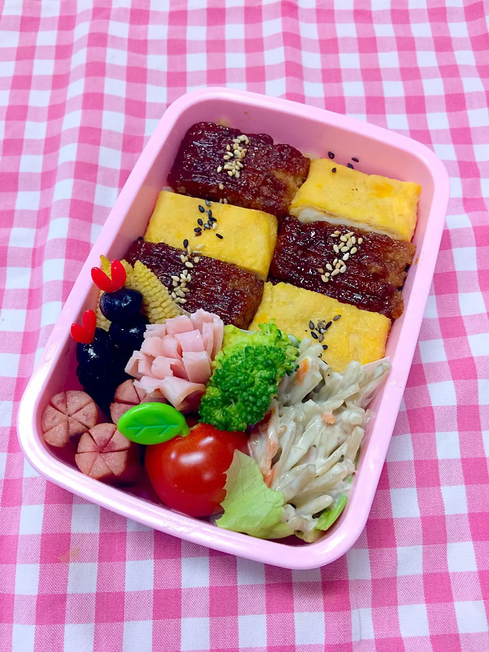 娘弁🌼
.
#夏休み#学童 #弁当#21日目#鰻もどき弁当|あやmamanちゃんさん