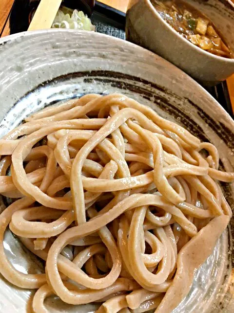 Snapdishの料理写真:武蔵野うどん　きのこつけ汁
武蔵野うどん美味しい😋|アイさん