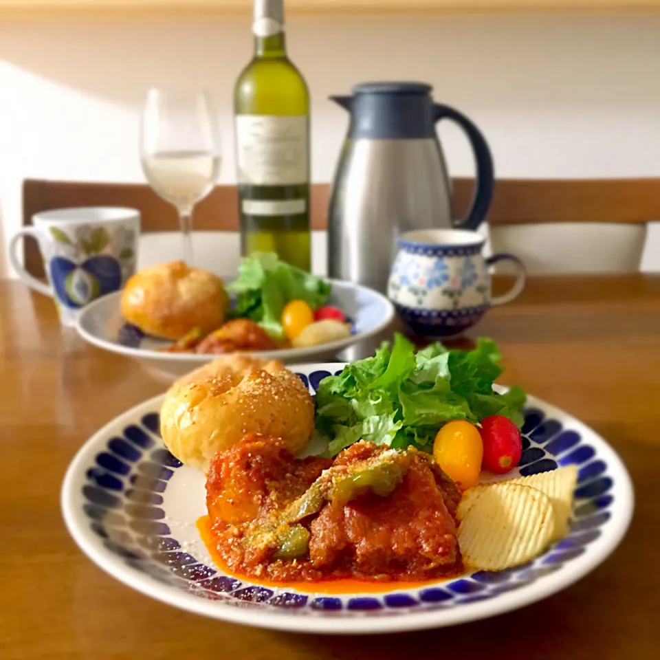 豚バラ塊肉のトマト煮🐷🍅#おうちごはん #晩ご飯|ゆかりさん