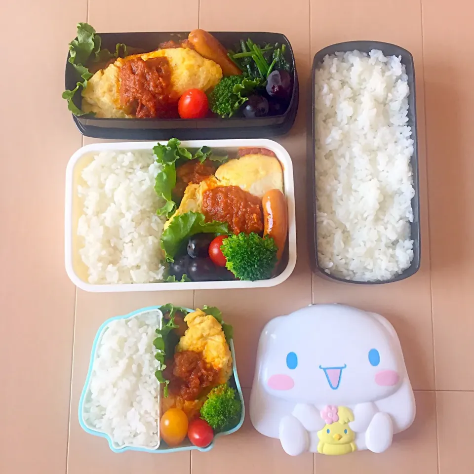 豚バラ塊肉トマト煮とオムレツのお弁当🍱#オベンタグラム #お弁当|ゆかりさん