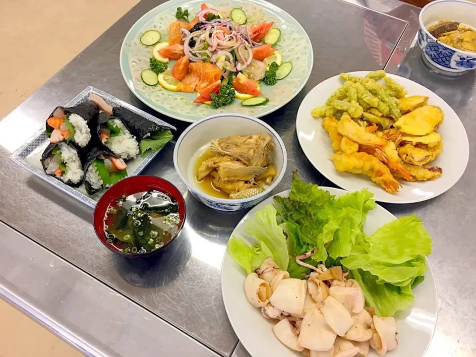 Snapdishの料理写真:親子料理教室「お魚を使った料理」🐟|かわちさん