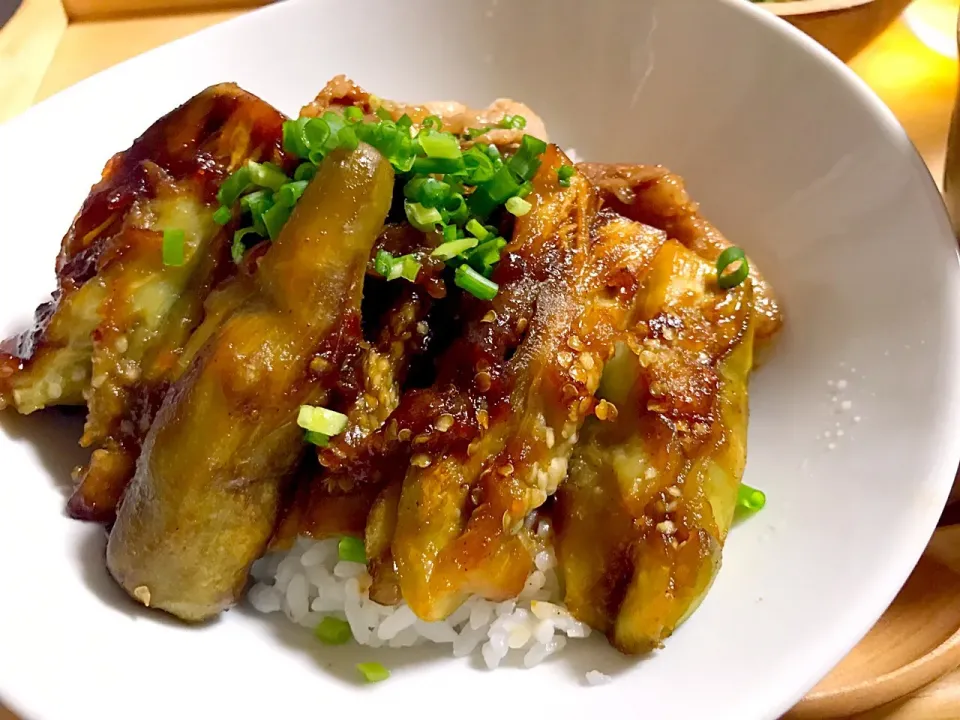 ナスと豚バラの蒲焼丼|YUMIさん