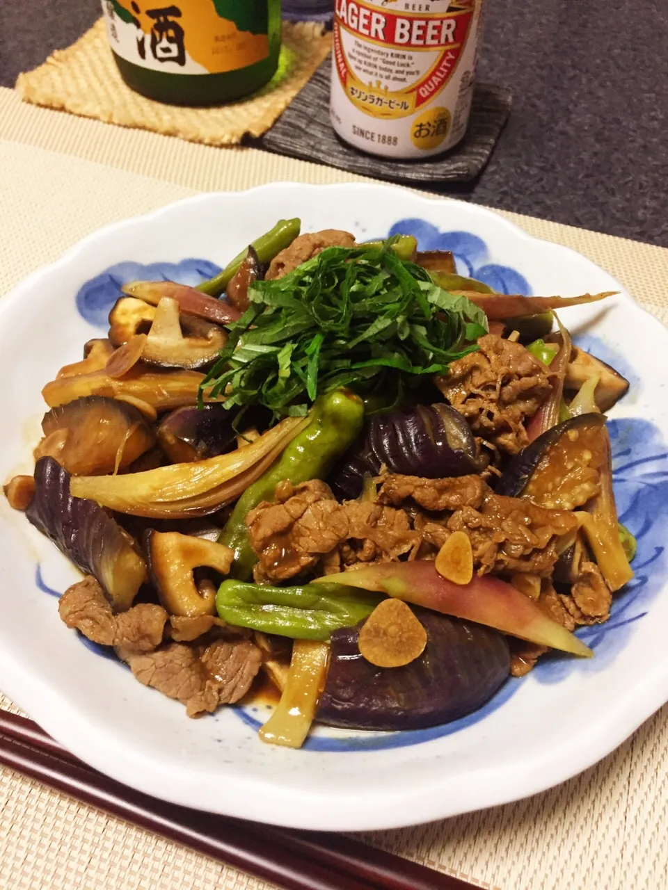 牛肉とナスの赤味噌煮|ほっけまんさん