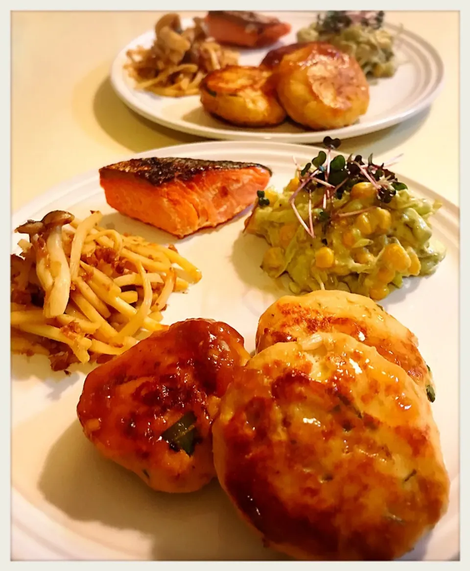 つくね。Tsukune Style Chicken Hamburger Steak|toyamadaさん