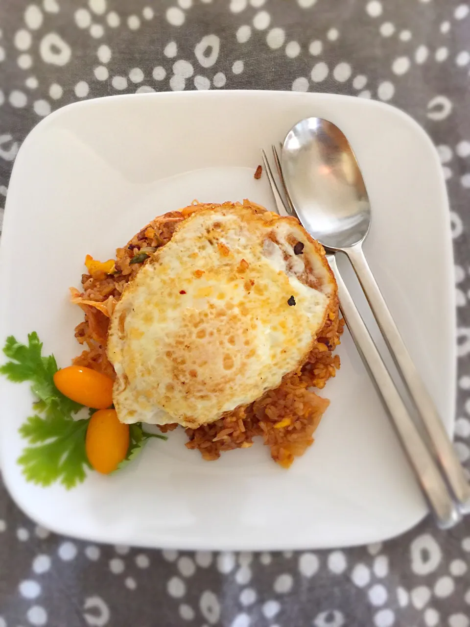 Snapdishの料理写真:Kim chee fried rice|bentome123さん