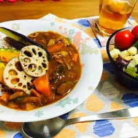 Snapdishの料理写真:夏野菜カレー|ぱむさん