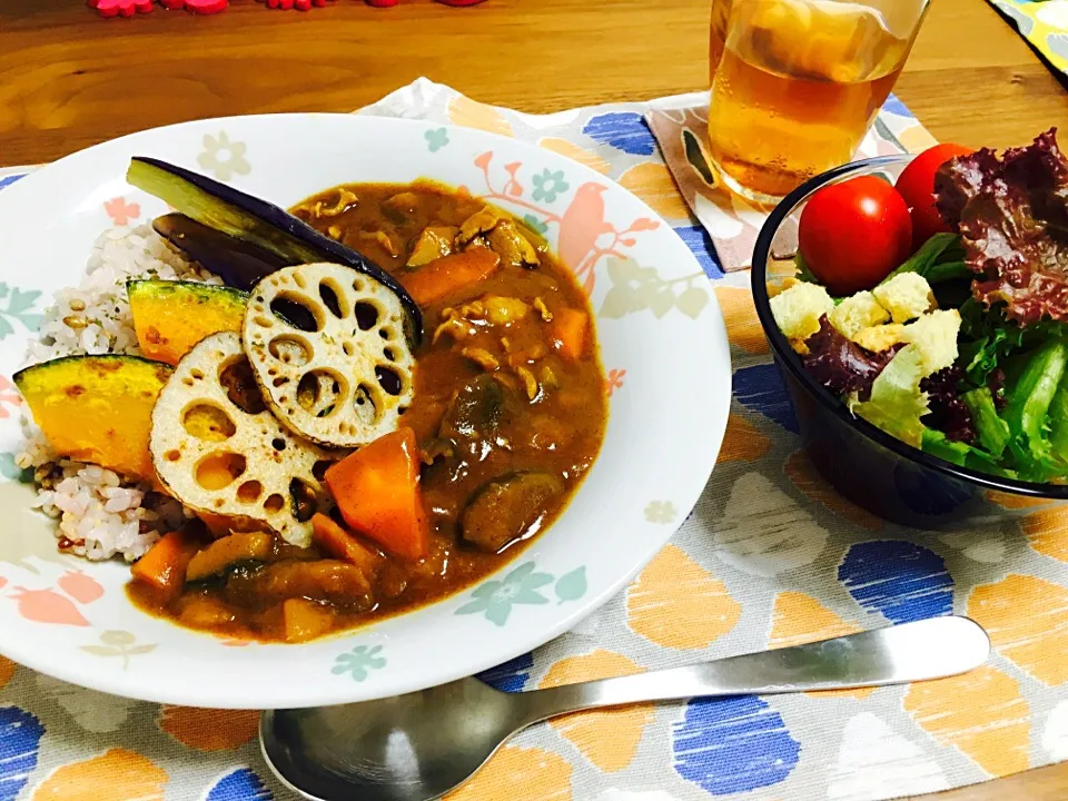 Snapdishの料理写真:夏野菜カレー|ぱむさん