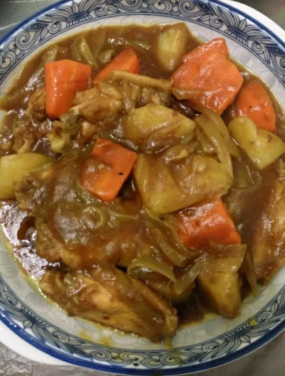 Chicken Wing, Carrot, Potato, Onion with Curry Sauce|Athenaさん