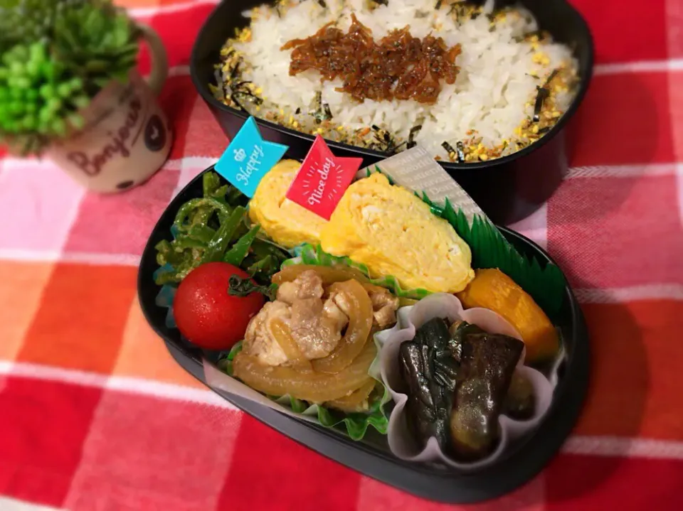 Snapdishの料理写真:2017/09/01🌼

今日のお弁当🕺🍱💕|makkkkkoさん