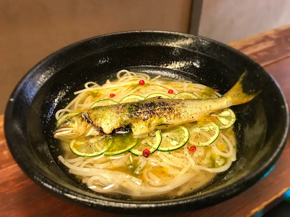 徳島産天然鮎のすだちそうめん4|半田手延べそうめんの店 阿波や壱兆さん