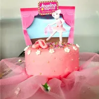 Snapdishの料理写真:Angelina Ballerina celebratory Cake|trishbebeさん