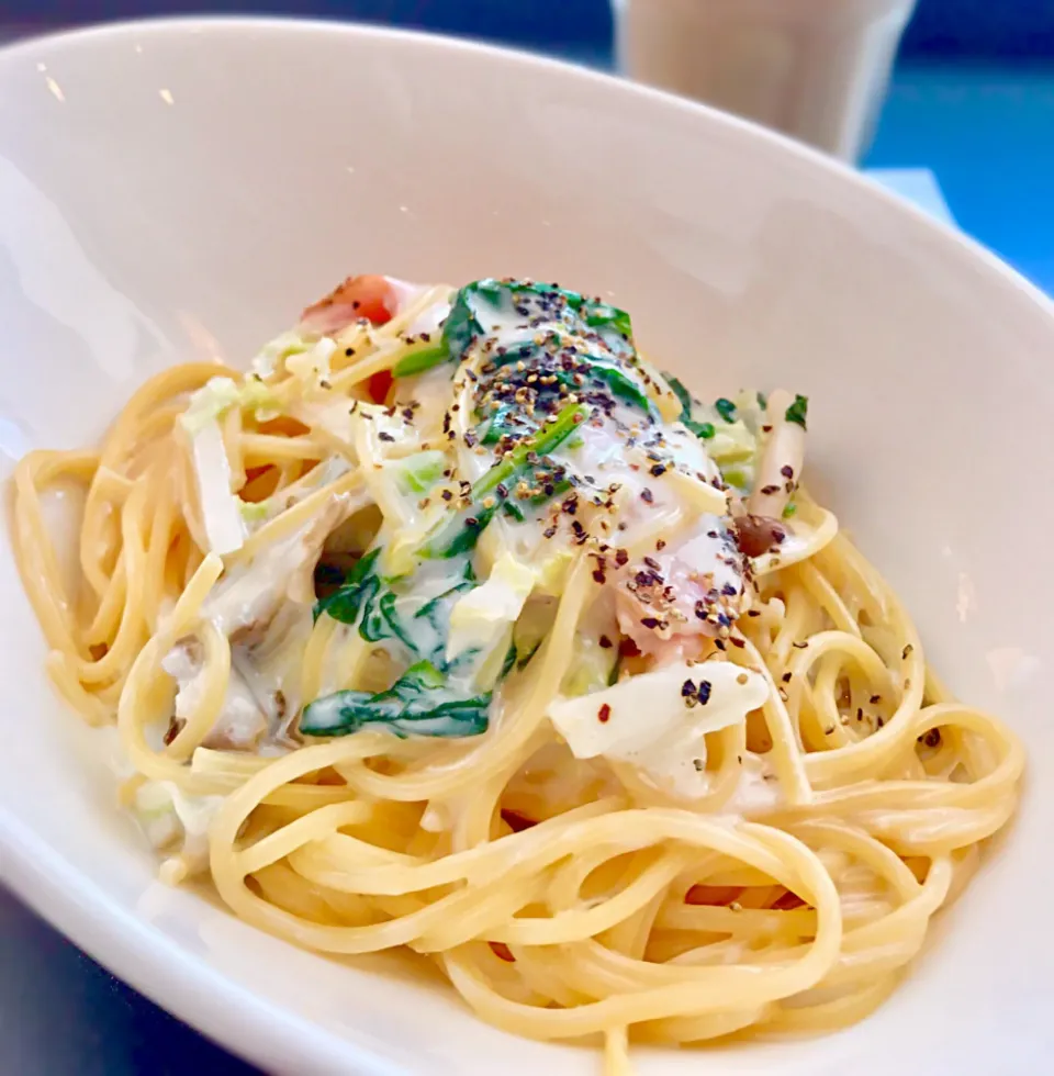 Snapdishの料理写真:4種のチーズクリームパスタ @Tully's🍝🧀|Chirico❤️さん