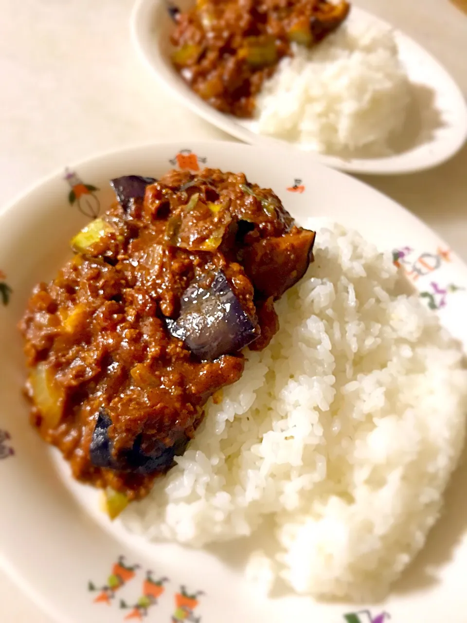 四角豆となすとトマトのキーマカレー|YUMIさん