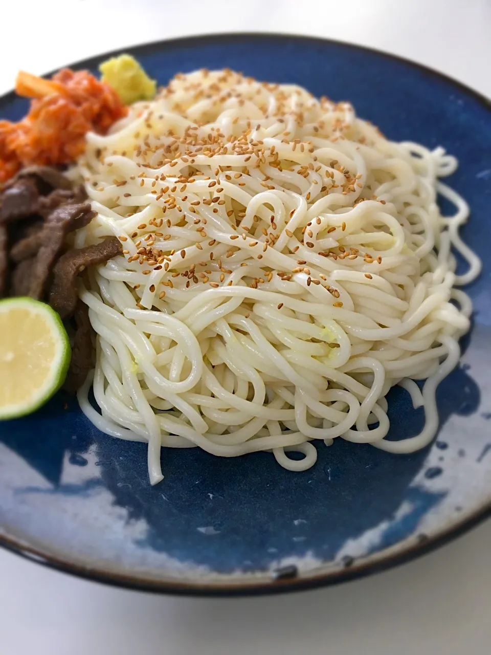 お昼は焼肉キムチと流水麺。|mattさん