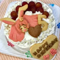 Snapdishの料理写真:プリキュア誕生日ケーキ|makkyさん