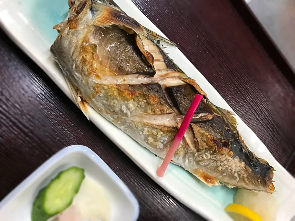 ゴマサバ塩焼き  デカイです。約25センチ‼️  864円です|料理長さん