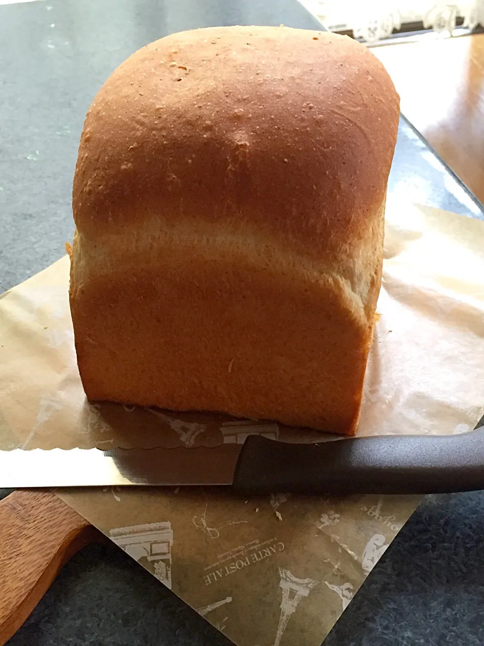 #全粒粉の#食パン🍞焼けました〜♬|なみさん