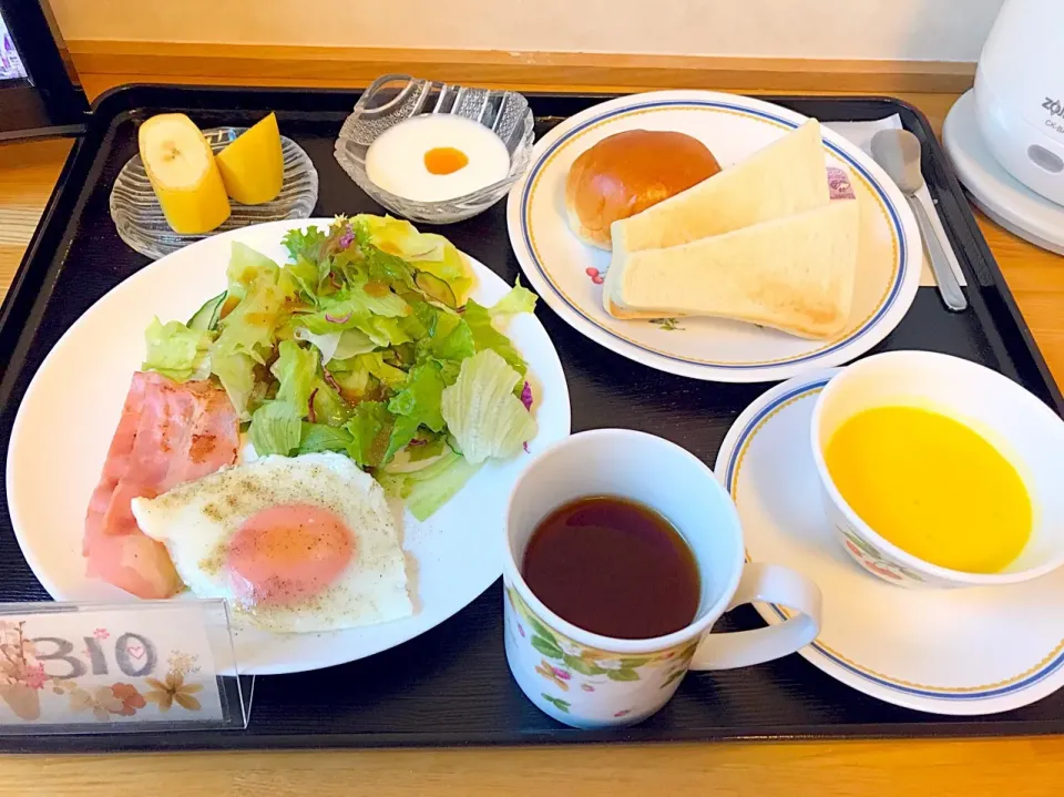 Snapdishの料理写真:入院♡朝ごはん♡2017.9.3(sun)|yukaさん