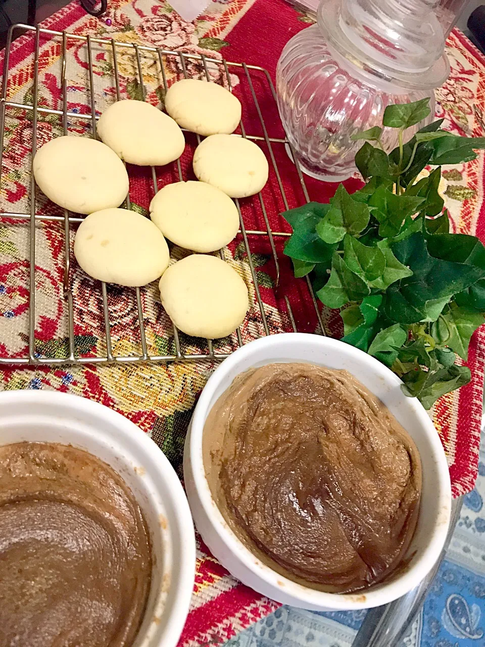 Snapdishの料理写真:米粉クッキー🍪チョコプリン🍫|ＳＵＺＵＫＩさん